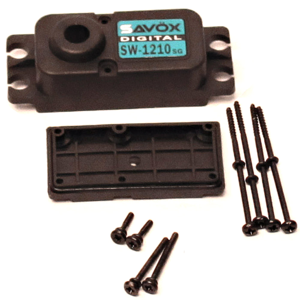 SAVSCSW1210SG SW-1210SG Top & Bottom Replacement Servo Case w/ 4 Screws