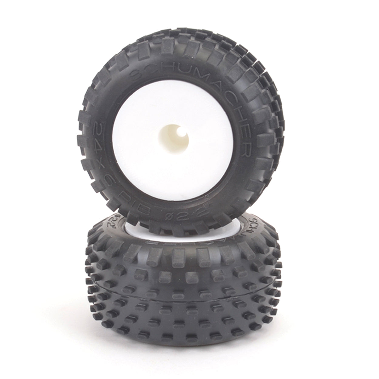 SCHU6877 U6877 Stagger Rib Truck Tires, Yellow, Pre-Glued