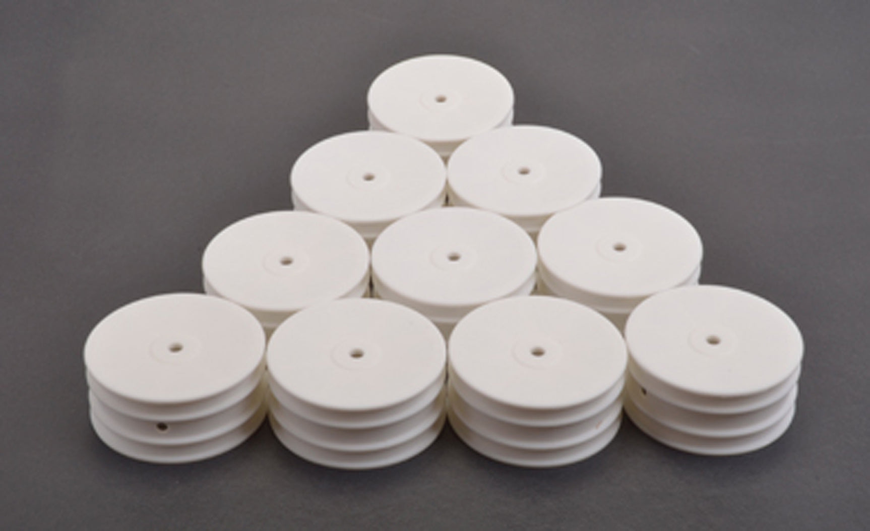 SCHU7468 U7468 Medium Front 1/10 4WD Buggy Wheels, White