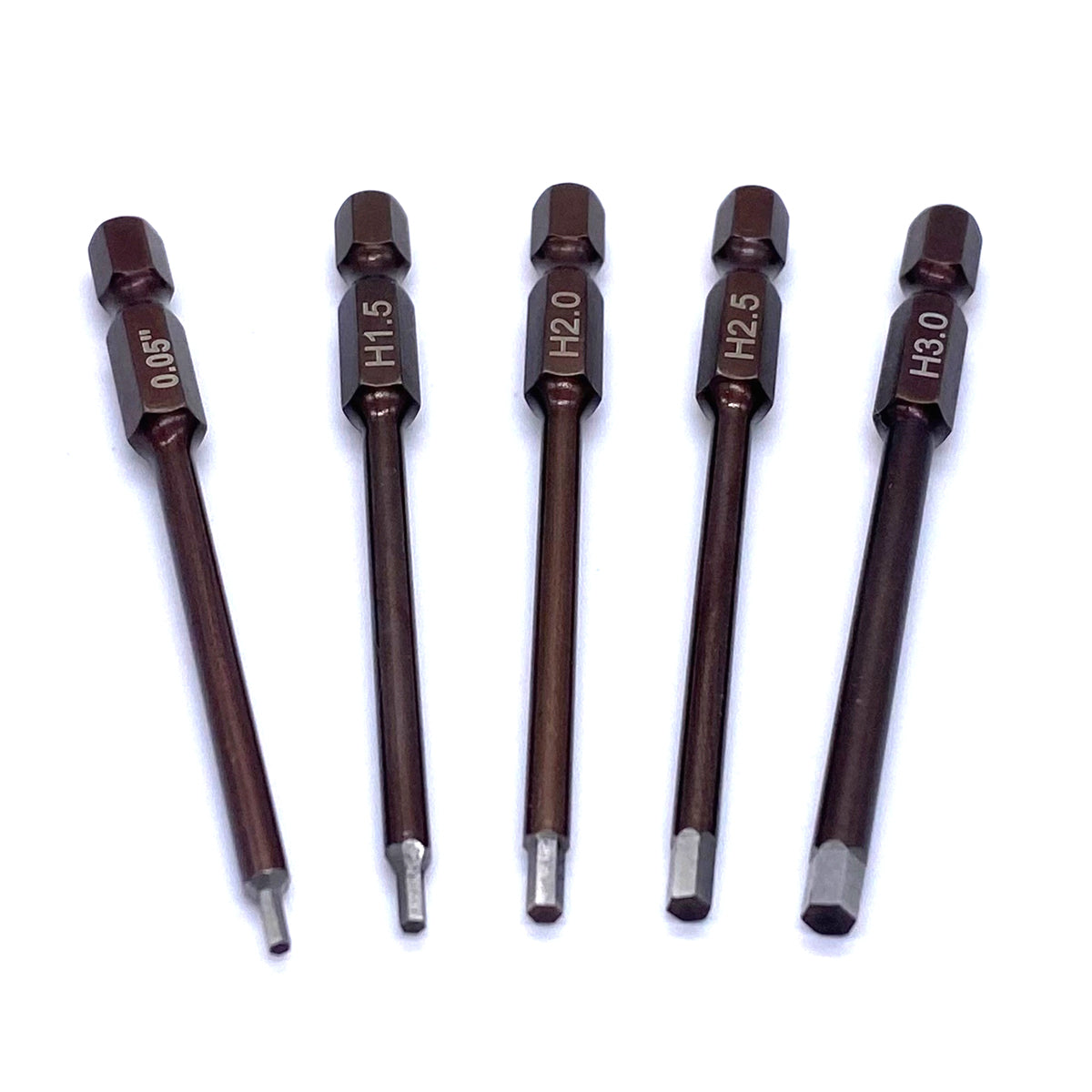 SEHREEFS105 REEFS105 Multitool Hex Bits (5pc) .05, 1.5, 2.0, 2.5, 3.0mm
