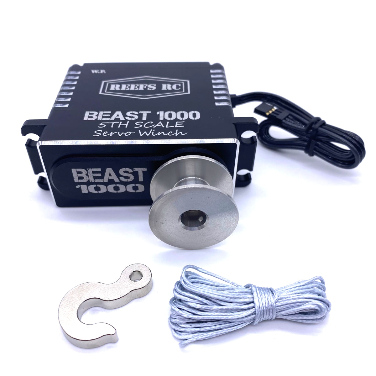 SEHREEFS116 REEFS116 Beast 1000 1/5 Servo Winch w/ Spool, Hook & Line