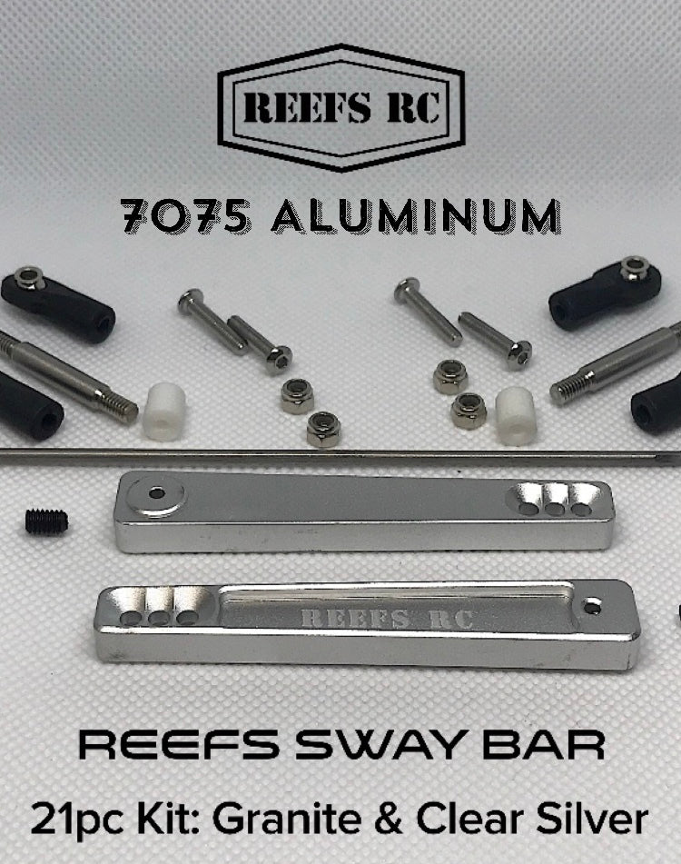 SEHREEFS18 REEFS18 Hard Anodized Aluminum Sway Bar Kit, Silver, 21 pc