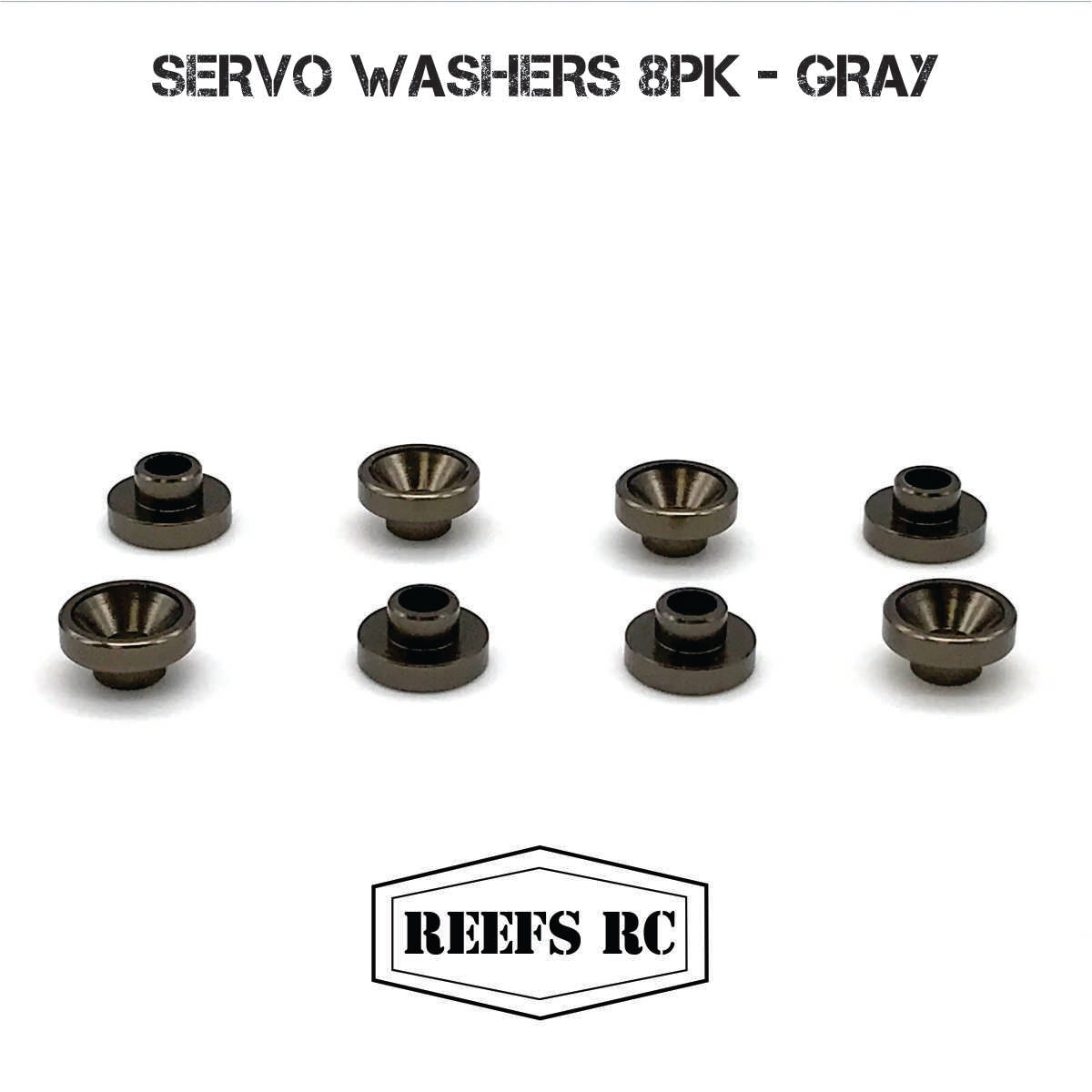 SEHREEFS50 REEFS50 Servo Washers, Gray (8)