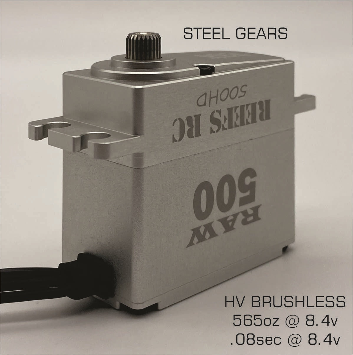 Raw 500 Waterproof High Torque 7.4V, Servo