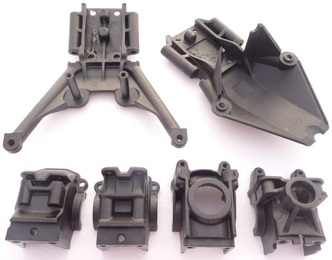 Traxxas 1/10 Stampede 4x4 VXL Front & Rear Bulkheads & Differential Covers