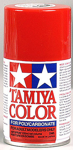 Tamiya 86002 PS-2 Polycarb Spray Paint, Red