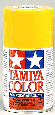 Tamiya 86019 PS-19 Polycarb Spray Paint, Camel Yellow