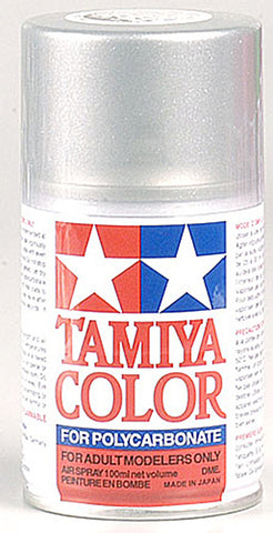 Tamiya 86036 PS-36 Polycarb Spray Paint, Translucent Silver