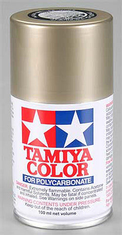 Tamiya 86052 PS-52 Polycarb Spray Paint, Champagne Gold Aluminum