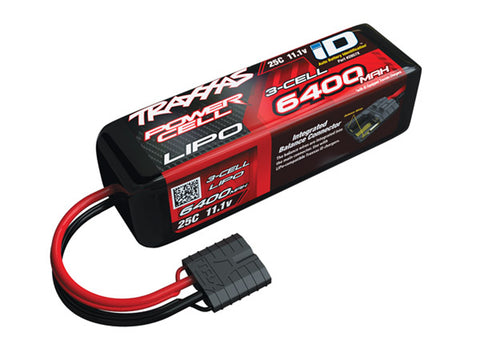 Traxxas 2857X Power Cell 3S Lipo Battery, 25C 6400mAh