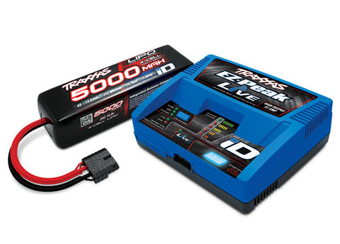Traxxas 2996X 4S 5000mAh Battery / iD Charger Completer Pack