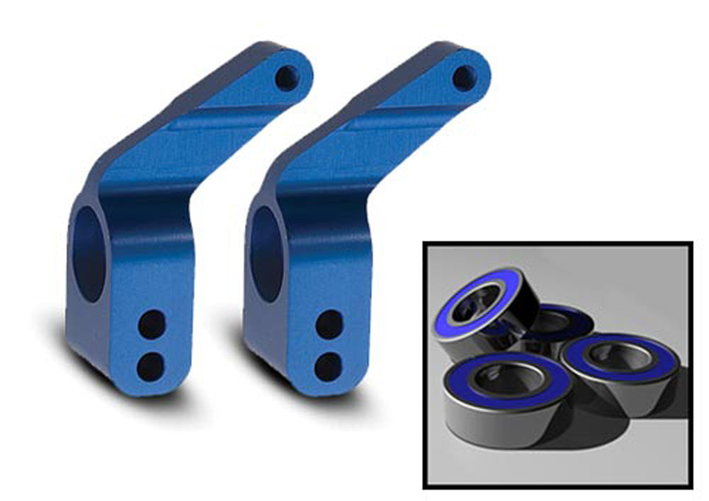 TRA3652A 3652A Aluminum Stub Axle Carriers, Blue