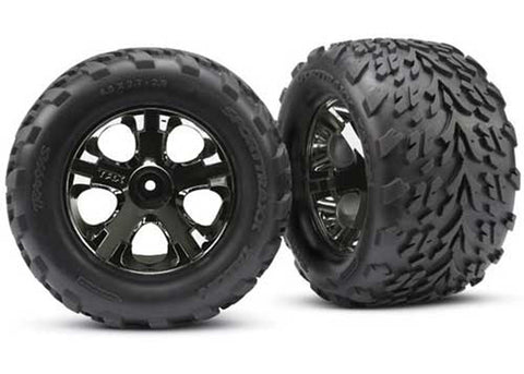 Traxxas 3669A Talon Tires, All-Star 2.8" Wheels, Black Chrome