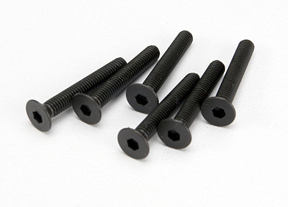TRA4857 4857 Countersunk Screws, 3x20mm, X-Maxx