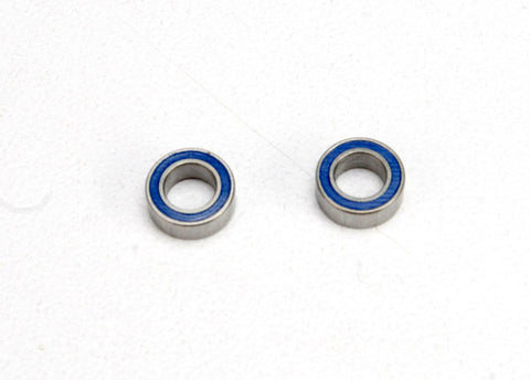 Traxxas 5124 Ball Bearings, Blue Rubber Sealed, 4x7x2.5mm