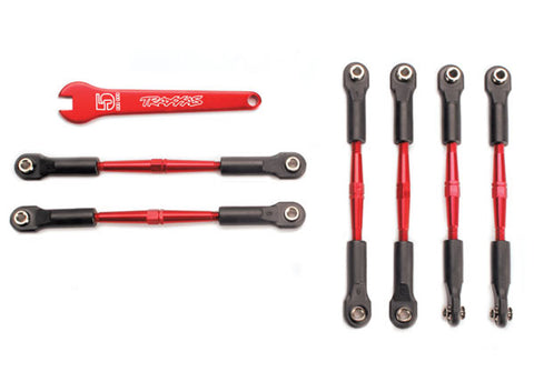 Traxxas 5539X Aluminum Turnbuckles, Red  & Wrench
