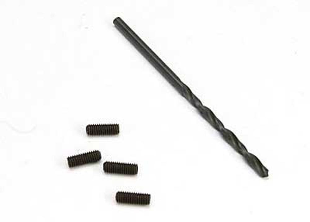 TRA5554 5554 Suspension Down Stop Screws & 2.5mm Drill Bit