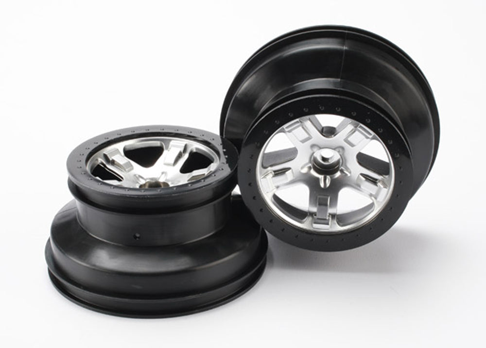 TRA5874 5874 SCT Beadlock Style Wheels, Satin Chrome