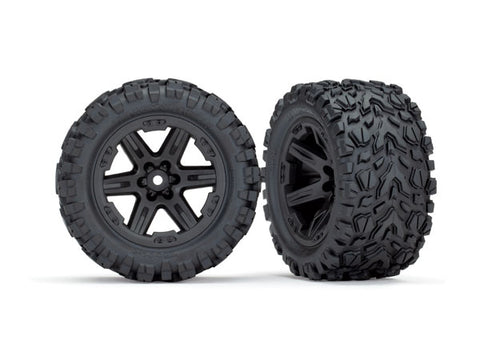 Traxxas 6773 Talon Extreme Tires, RXT Wheels, Black