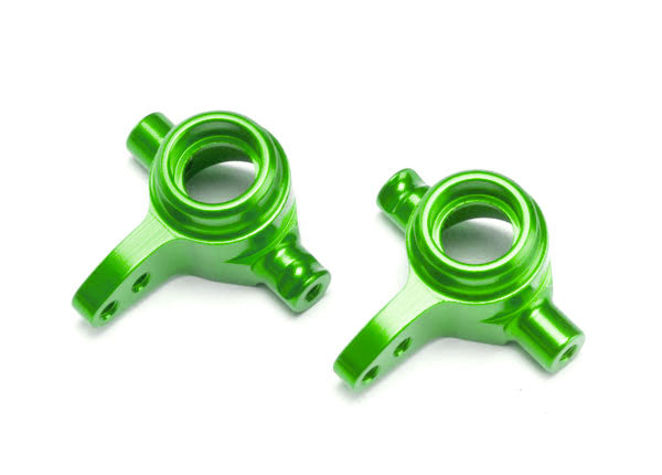 TRA6837G 6837G Left & Right Aluminum Steering Blocks, Green