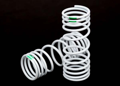 Traxxas 6862 Front Springs, Progressive -10% Rate Green