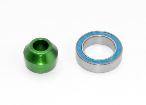 TRA6893G 6893G Aluminum Bearing Adaptor & Ball Bearing, Green