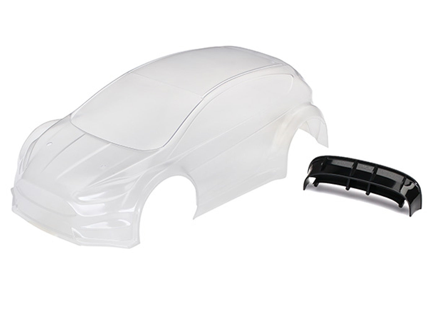 TRA7412 7412 Rally Ford Fiesta ST Pre-Cut Body, Clear