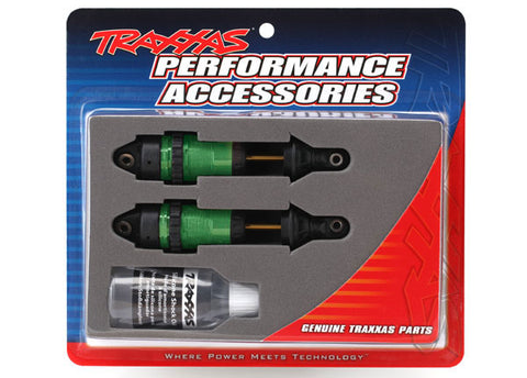 Traxxas 7461G Aluminum GTR Long Shocks, Green
