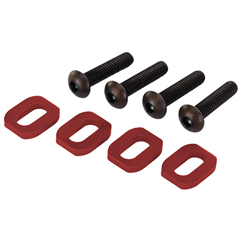 TRA7759R 7759R Aluminum Motor Mount Washers, Red, X-Maxx