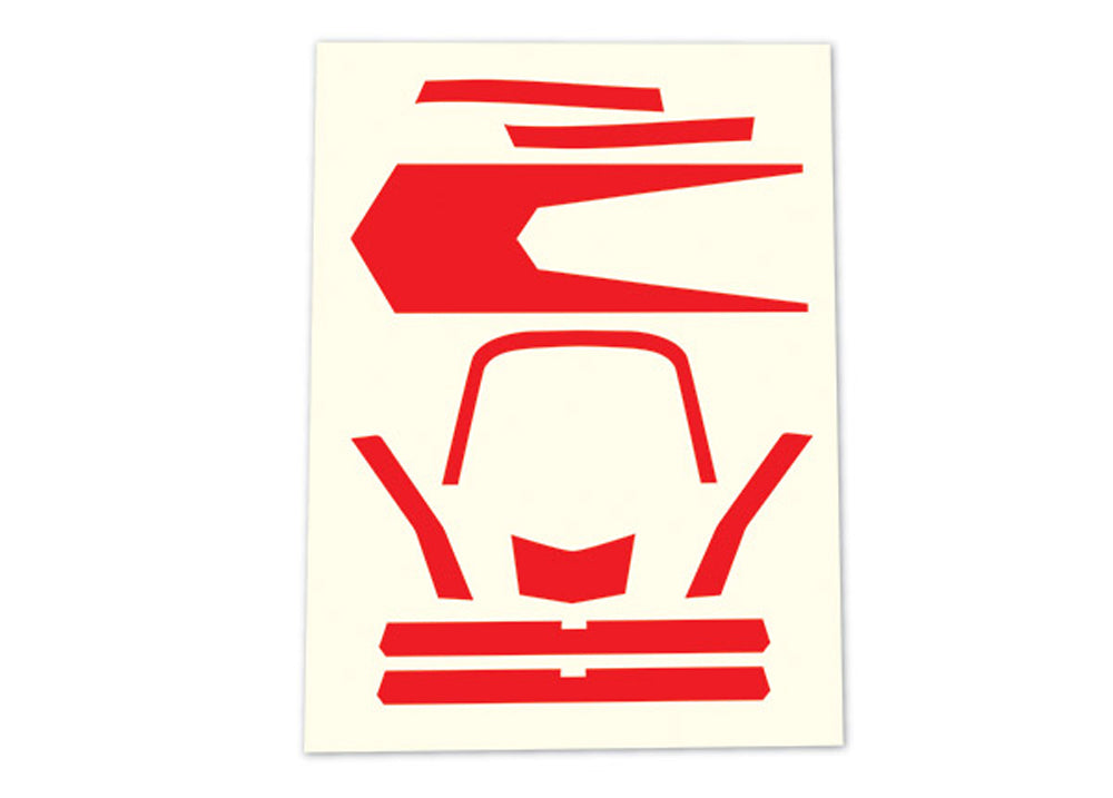 TRA7980 7980 Aton High Visibility Decals, Red