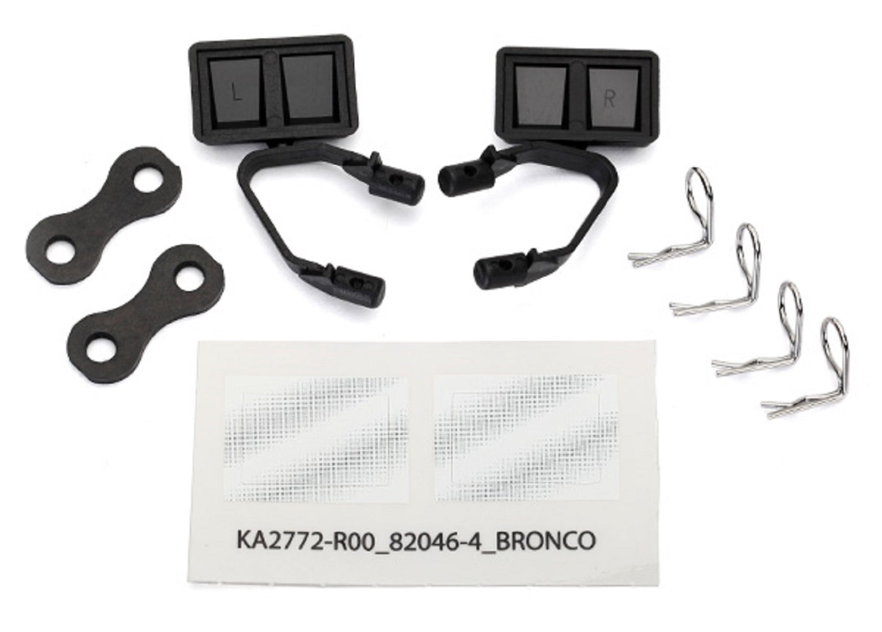 TRA8073 8073 Side Mirrors, Black