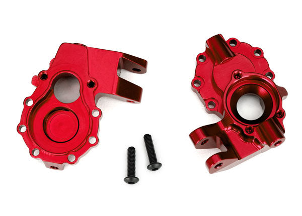 TRA8252R 8252R Front Aluminum Inner Portal Drive Housing, Red