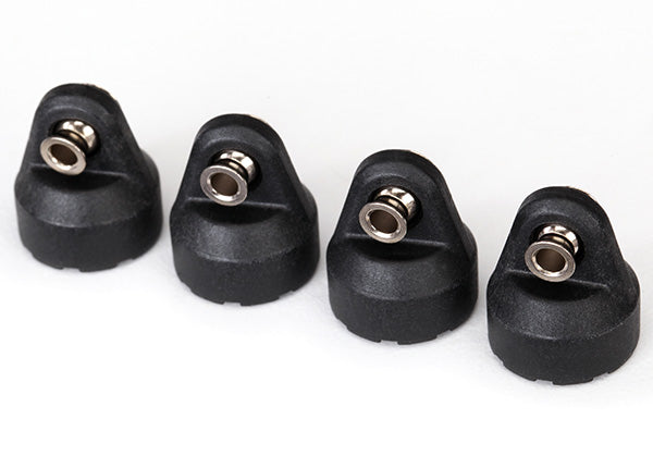 TRA8361 8361 Shock Caps, Assembled, Black