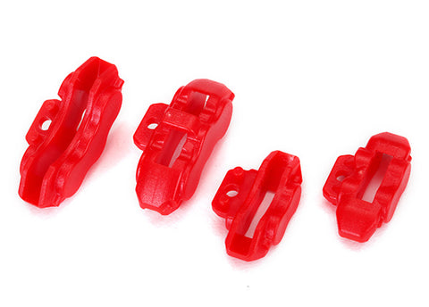 Traxxas 8367 Front & Rear Brake Calipers, Red