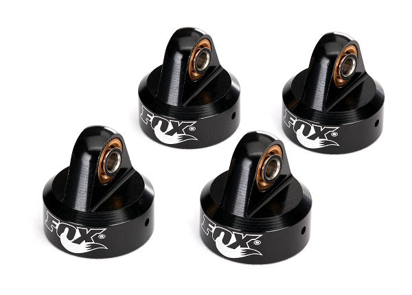 TRA8456 8456 Aluminum Fox Shock Caps, Black