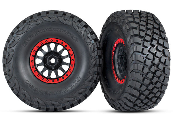TRA8474 8474 Baja KR3 Tires, Method Race Wheels, Blk/Red, UDR
