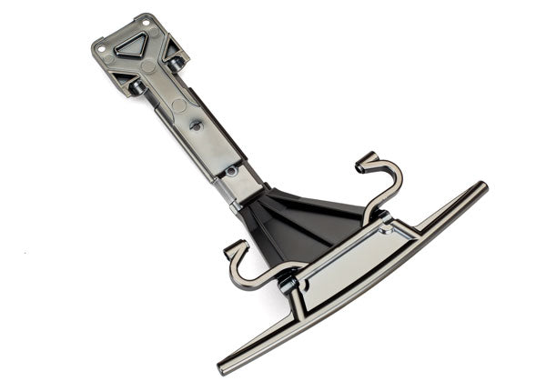 TRA8537X 8537X Front Skidplate, Plastic, Satin- Black Chrome Plated, UDR