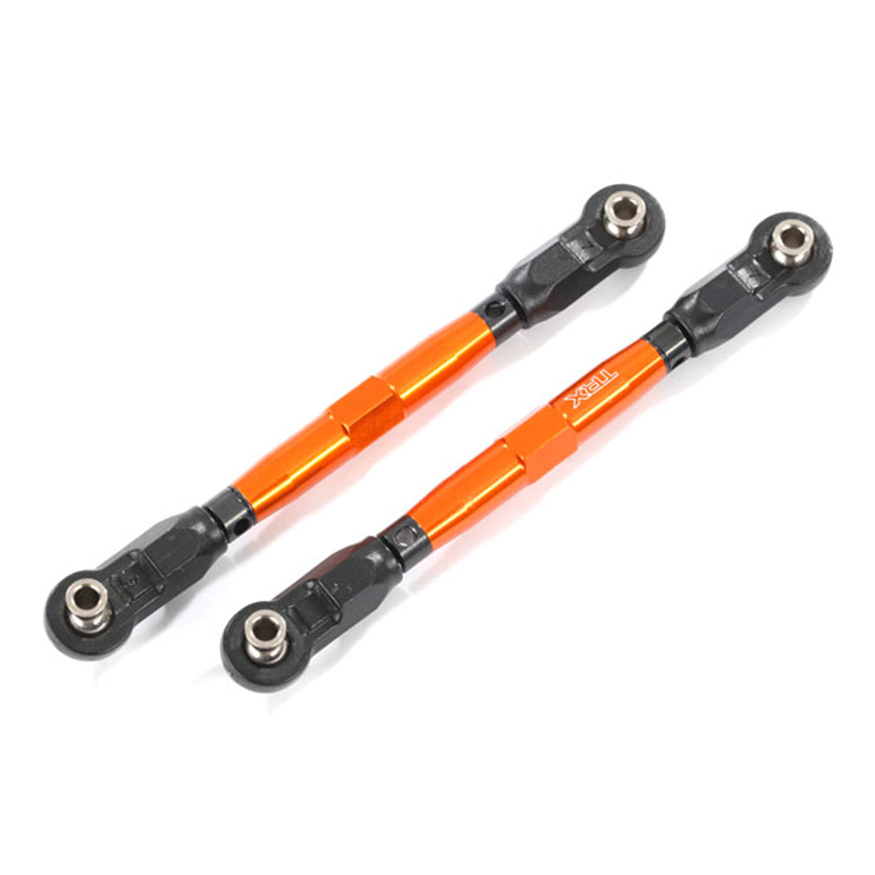 TRA8948A 8948A Front Aluminum Toe Links, 88mm, Orange