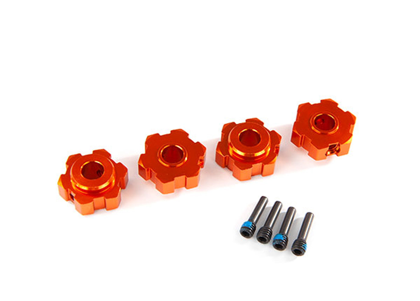 TRA8956T 8956T Aluminum Hex Wheel Hubs, Orange