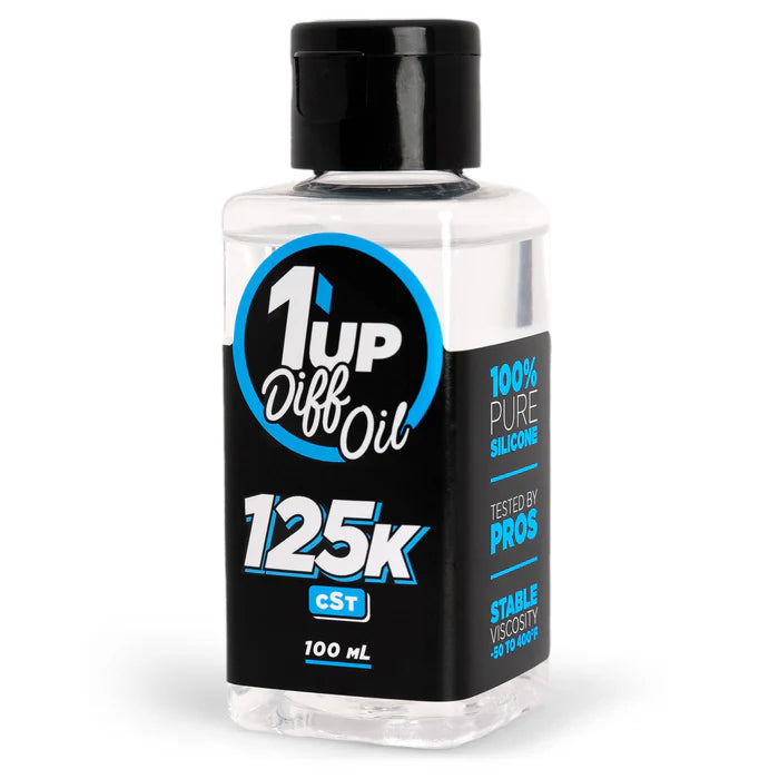 1UP110125 110125 Pure Silicone Diff Oil, 100ml, 125K CST