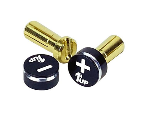 1Up Racing 190412 LowPro Grips w/ 5mm Bullets, Stealth