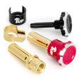 1UP190454 190454 Lockdown Adjustable Bullet Plugs, 5mm (2), Pink/Black
