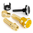 1UP190457 190457 Lockdown Adjustable Bullet Plugs, 5mm (2), Gold/Black