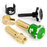 1UP190458 190458 Lockdown Adjustable Bullet Plugs, 5mm (2), Green/Black