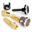 1UP190459 190459 Lockdown Adjustable Bullet Plugs, 5mm (2), Gunmetal/Black