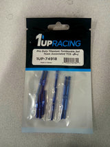 1UP74918-BLUE 74918-BLUE Pro Duty Titanium Turnbuckles for Associated TC8, Blue