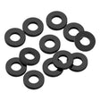 1UP80303 80303 Precision Aluminum 3x6mm Ballstud Shims, Black, 1.0mm (12)