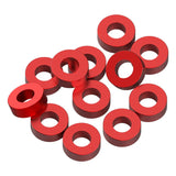 1UP80336 80336 Precision Aluminum 3x6mm Ballstud Shims, Red, 2.0mm (12)