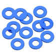 1UP80392 80392 Precision Aluminum 3x6mm Ballstud Shims, Blue, 0.5mm (12)