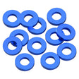 1UP80394 80394 Precision Aluminum 3x6mm Ballstud Shims, Blue, 1.0mm (12)